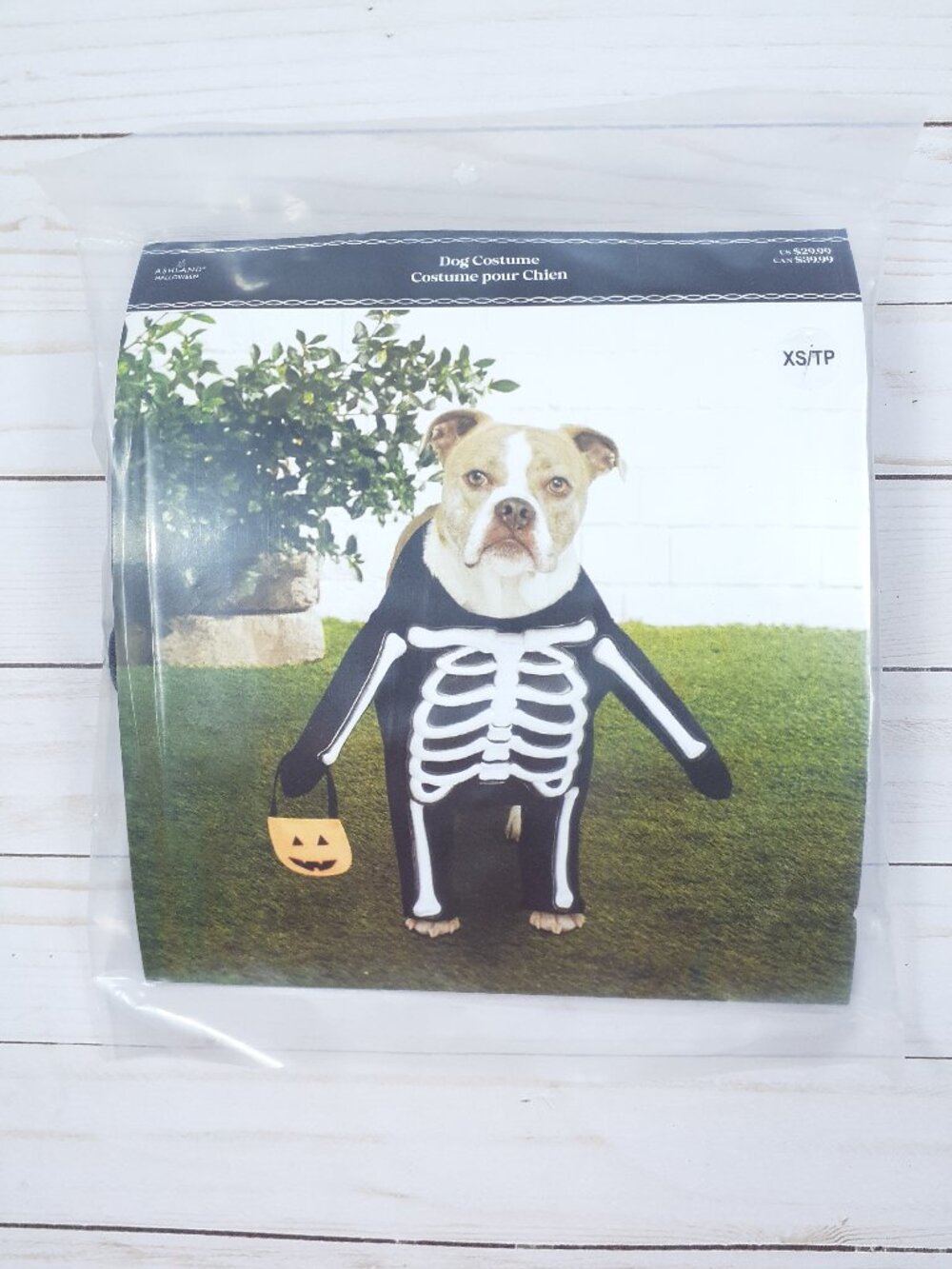 Ashland Halloween Dog Costume XS Skeleton 977A - Picture 1 of 5